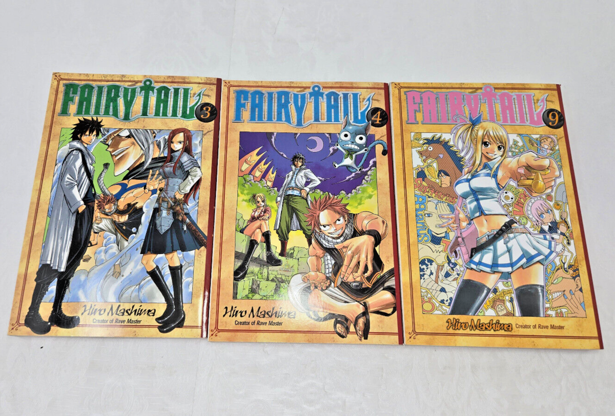 Fairy Tail MANGA Series by Hiro Mashima Assorted Volumes 3 / 4 / 9