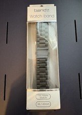 BANDZ WATCHBAND BLACK FITS APPLE WATCH 38/40MM ADJUSTABLE BAND BAW40024-BLK NEW
