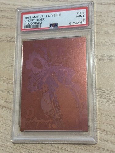 1992 Marvel Universe Hologram #H5 Ghost Rider PSA 9 MINT - Picture 2 of 3