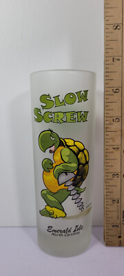 Slow Screw Large Shot Glass Turtle Rare Vintage Barware Drinking Rare