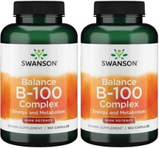 Vitamin B-100 - Vitamin Supplement Promoting Energy & Metabolism Support - Hi...