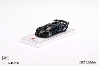 BUGATTI VISION GRAN TURISMO BLACK (RESIN) - TRUE SCALE MINIATURES TSM430592 1/43