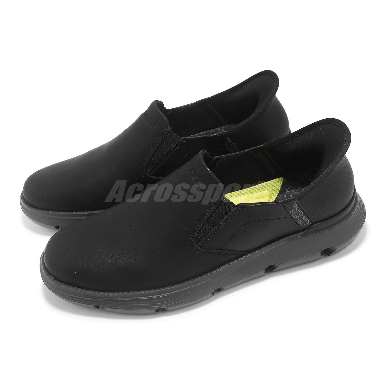 Мужская повседневная обувь Skechers Garze-Albers без шнуровки цвет черный 205061-BBK 21090₽