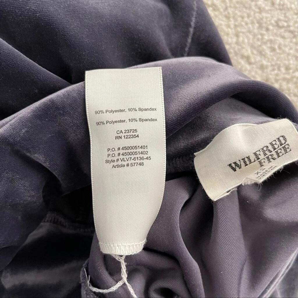 aritzia wilfred free velvet daria pants