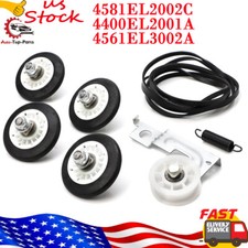 4581EL2002C Dryer Drum Roller Wheel and Shaft Pack of 4 For LG 4581EL2002H