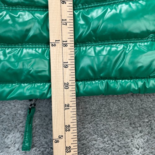 Duvetica Jacket Girls 10 Green Puffer Coat Goose Down Lined Hooded Full Zip - Picture 8 of 9