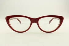 Rare Authentic Jono Hennessy 8197 C394 Red Clear 52mm Frames Glasses RX-able