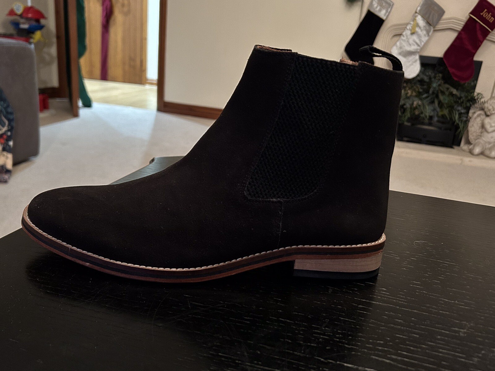 New Samuel Windsor Mens Chelsea Boots UK Size 11 In Black Suede eBay