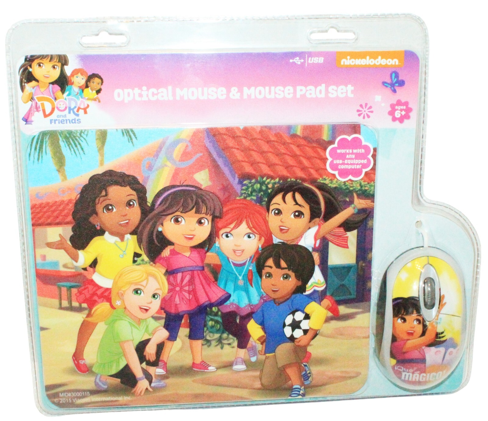 Vintage Nickelodeon Dora & Friends - PC Computer Optical Mouse & Pad ...