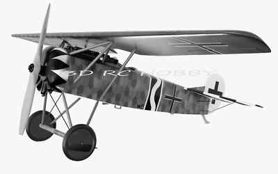 GIANT SCALE Fokker D-VIII 224'' Inch WS RC Model Airplane Plans PRINTED Full Size