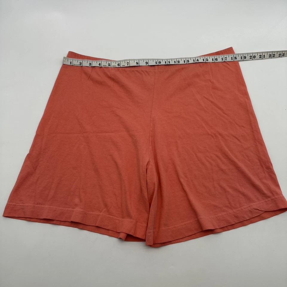 Ropa de dormir pantalones cortos para mujer talla única rosa coral liso hecho en EE. UU.... #20056 Foto 2 de 4