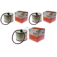 3X Mahle / Knecht Kraftstofffilter KX 201D Fuel Filter