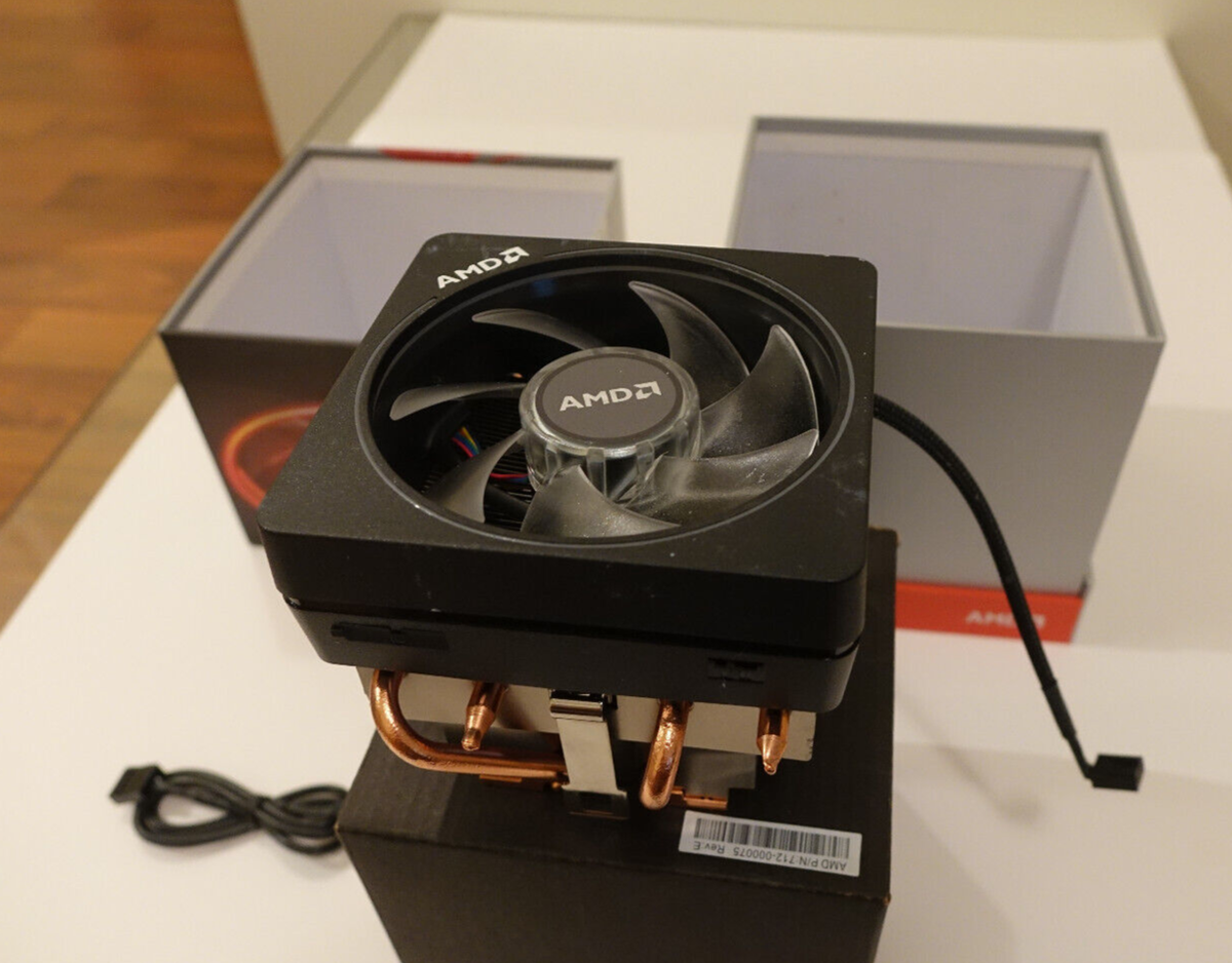 AMD Ryzen 9 AM4 3rd Gen AMD CPU FAN and box ONLY. CPU NOT INCLUDED