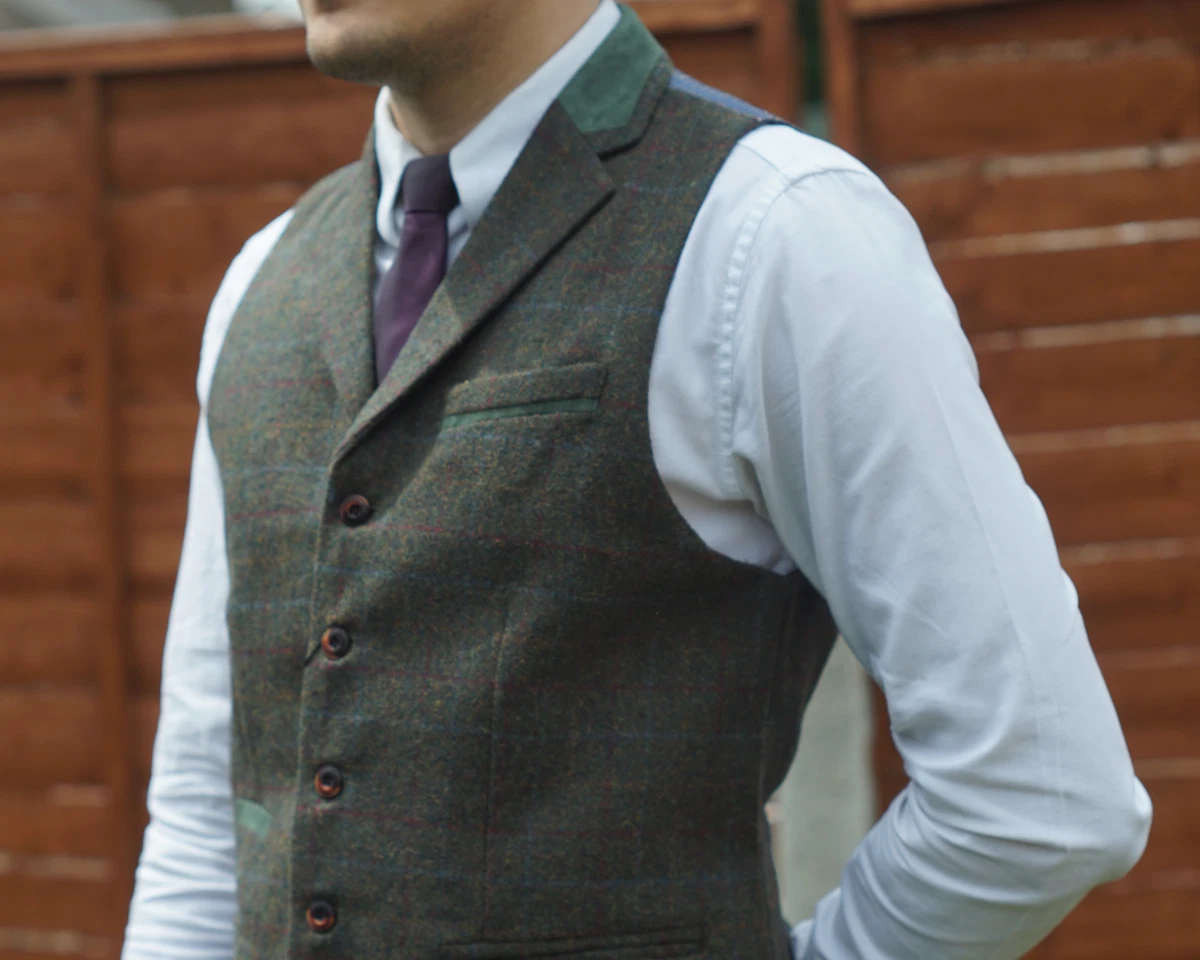 Tweed waistcoat ebay top