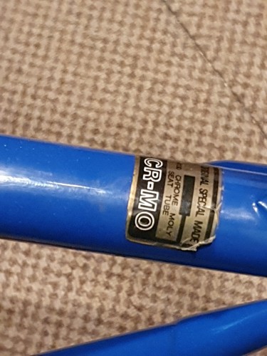 Rennrad Rahmen Wheeler Original Spezial Made 4130 Chrome Moly Seat Tube Cr-Mo - Picture 7 of 9