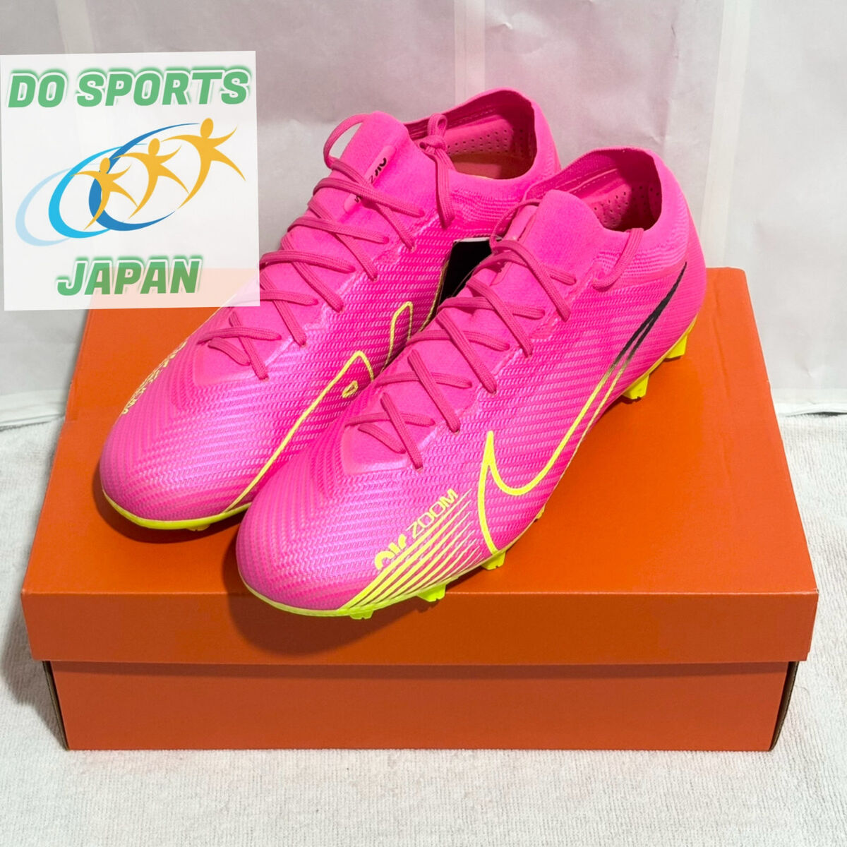 NIKE Zoom Mercurial Vapor 15 Pro HG DJ5602 605 Pink/Volt Men NIKE Zoom Mercurial Vapor 15 Pro HG DJ5602 605 Pink/Volt Men
