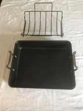 Calphalon Roaster 1805 16½"x 13½" Hard Anodized Aluminum W/Rack FREE SHIPPING