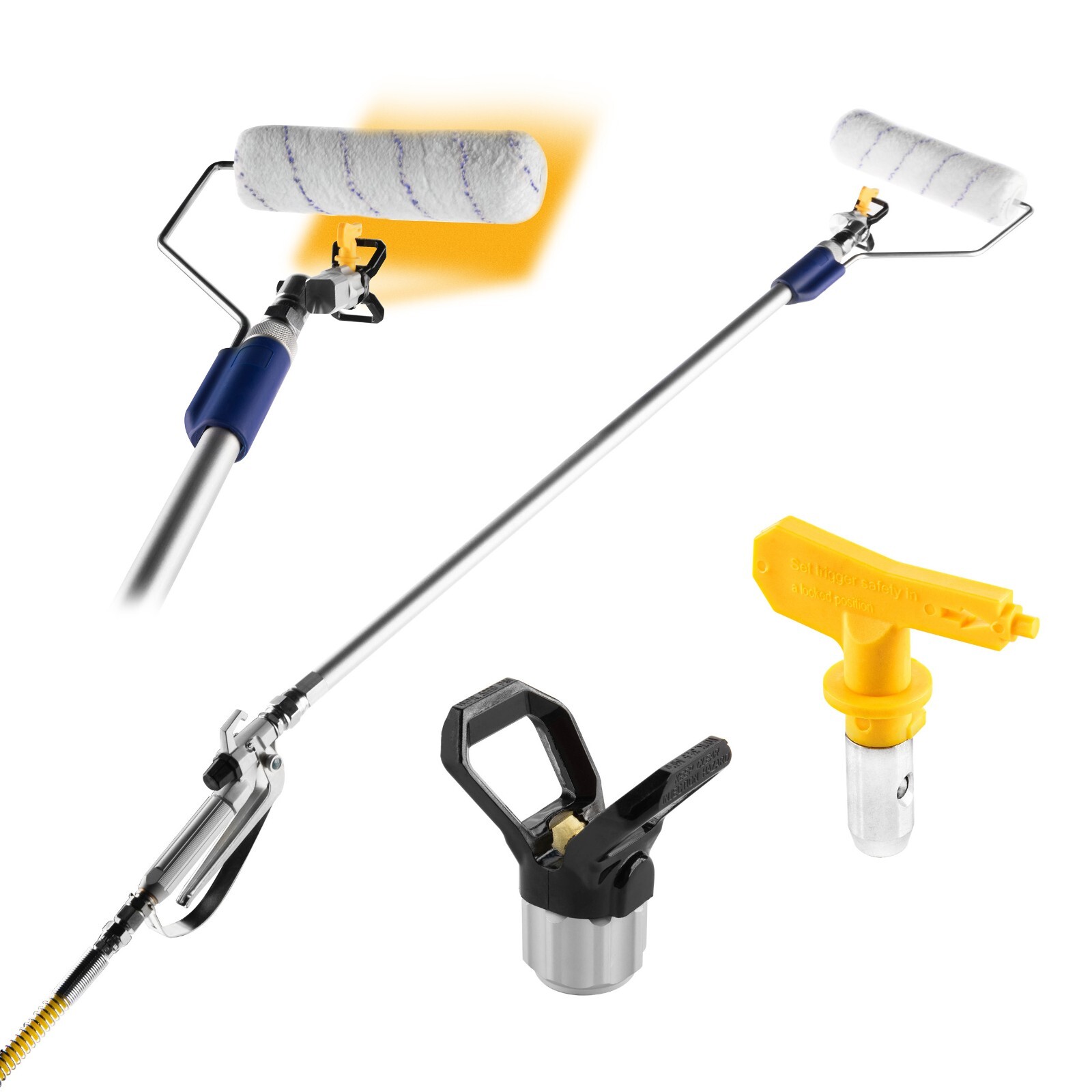 JetRoller WABROTECH pour peindre les plafonds hauts sans fatigue ni escabeau
