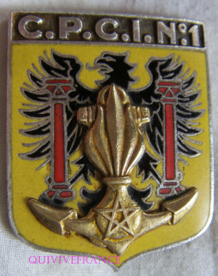 IN12668 - Abzeichen der C.P.C.I Nr. 1, Emaille, Mittelmarkierung