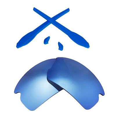 #ad WL Polarized Ice Blue Replacement Lenses And Rubber Kit For Oakley Flak 2.0 $30.99