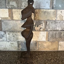 Primative Fertility Statue-African Woman-Hand Carved Ebony 18”Tall & Pregnant