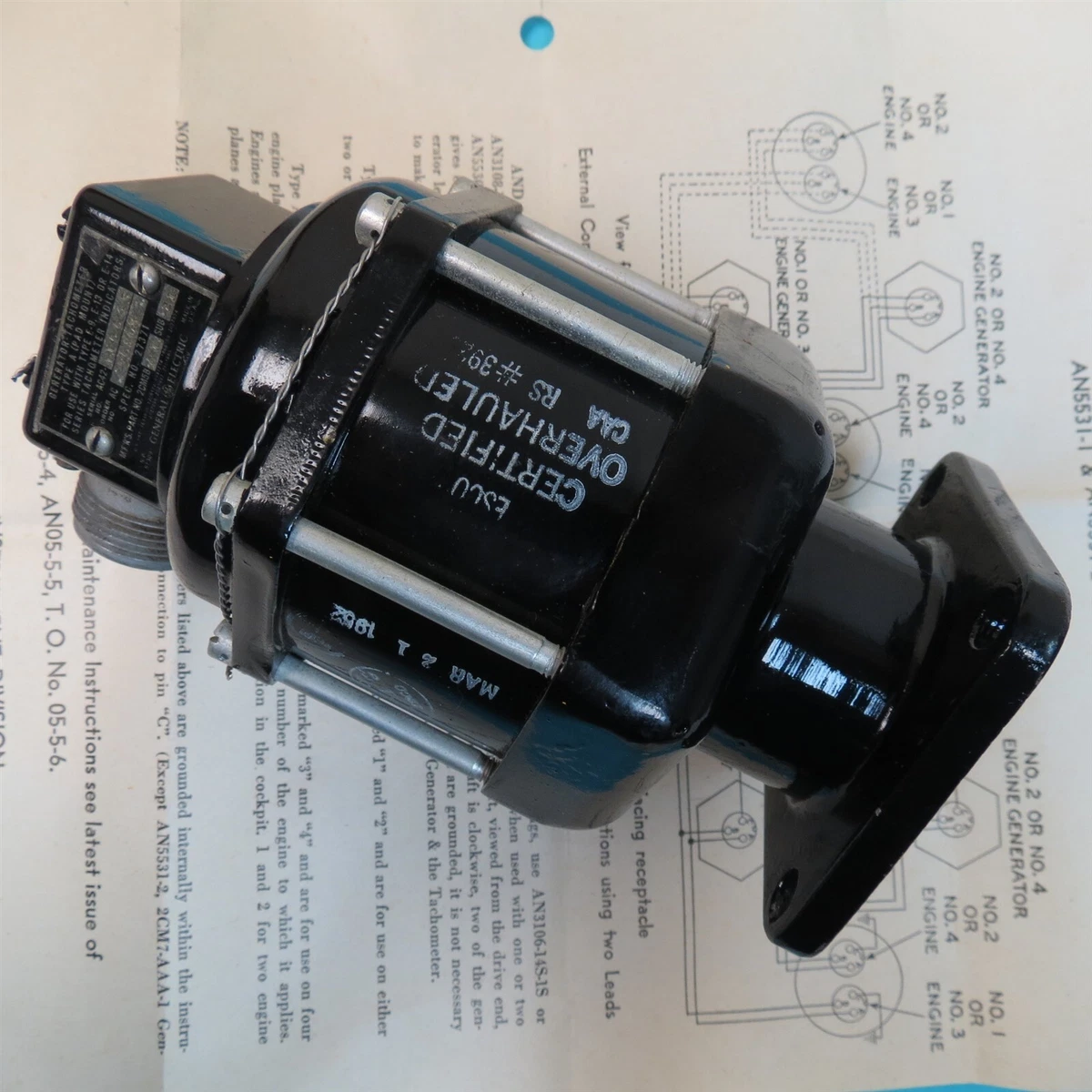 Aircraft Tach Generator (2Pole) MS250384 QAA