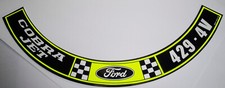 Ford Or Mustang 429 Cobra Jet Air Cleaner Decal 4v Premium 14.95 Wship D395l Ford Or Mustang 429 Cobra Jet Air Cleaner Decal 4v Premium 14.95 Wship D395l