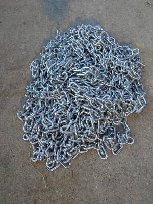 Chain, 1/4'', 2600lb working load, 100feet, Zinc Plated,  Container loading