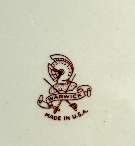 Warwick Vtg 20-Pc Scalloped 1949 Dresden Floral Style Dinnerware 4 Place Setting - Picture 7 of 8