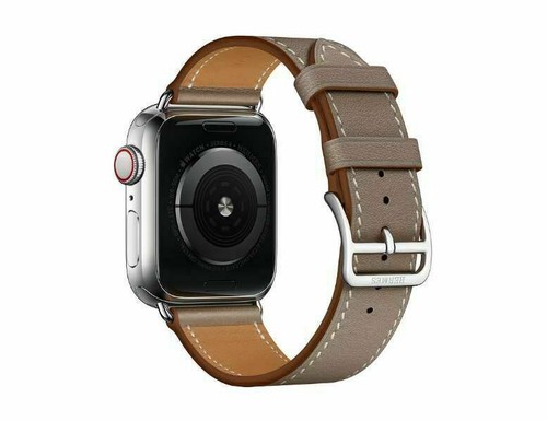 Leather Watch Band Belt Single Double Tour For Apple Watch Series 7 8 41mm 45mm - Picture 28 of 47