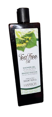 HARBOR-Natural Cosmetics   TEA TREE OIL SHOWER GEL Pure Tea Tree Oil 16.9fl