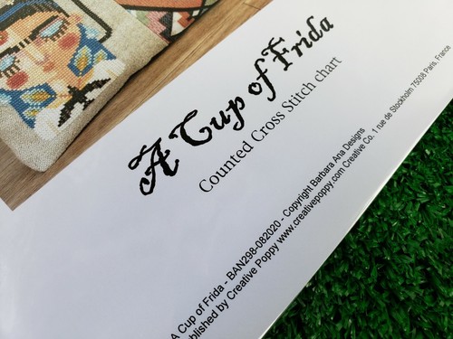 A Cup Of Frida - Cross Stitch Pattern from Barbara Ana Designs - Creative Poppy - Picture 3 of 5