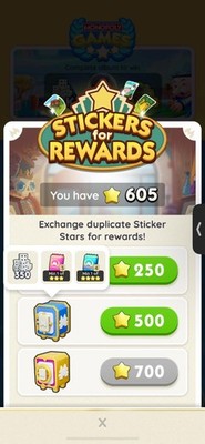 MONOPOLY GO RANDOM STICKERS FOR VAULT