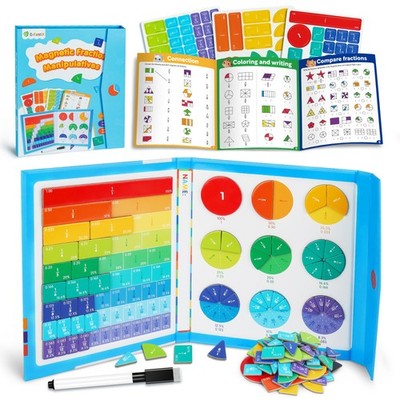 D-FantiX Magnetbruch pädagogisches Puzzle, klein, blau (8,7 x 7,2 Zoll) 