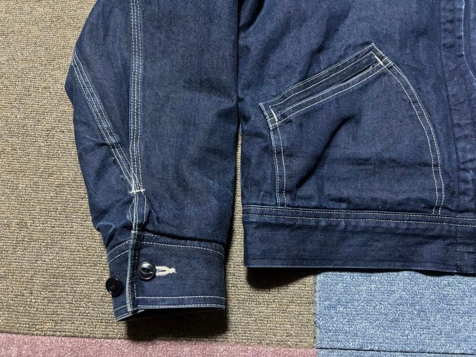 Manta chaqueta vaquera índigo caña de azúcar talla M Foto 3 de 4