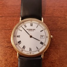 レイモンドウィル RAYMOND WEIL 9125 デイト 18K GEP Raymond Weil Geneve Watch 18k Gold Electroplated 10m Model