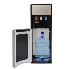 Grey 3 Temperature Bottom Loading Hot/Cold Water Dispenser With Safety Lock