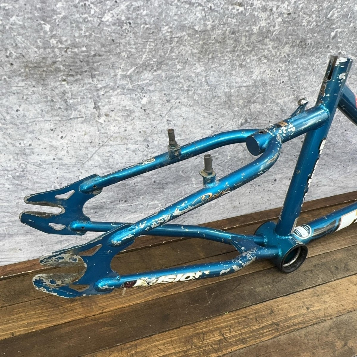 Vintage Haro Group 1 Ti BMX Race Frame 21in 4130 Chromoly Blue Mid