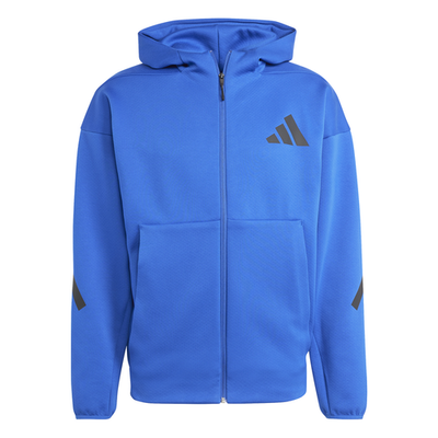 adidas Z.N.E. Full Zip Hoodie Mens Blue Casual Athletic Outerwear