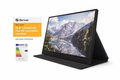Denver Monitor PMO-15601  15,6  39,62cm tragbarer LED Monitor Portables Display