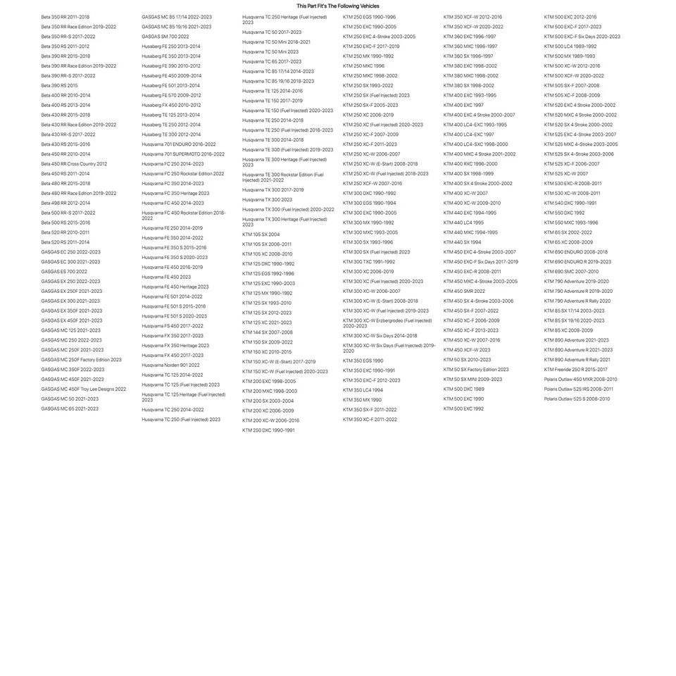 Tusk Oil Filler Plug Red For KTM 440 MXC 1994-1995 Foto 4 de 4