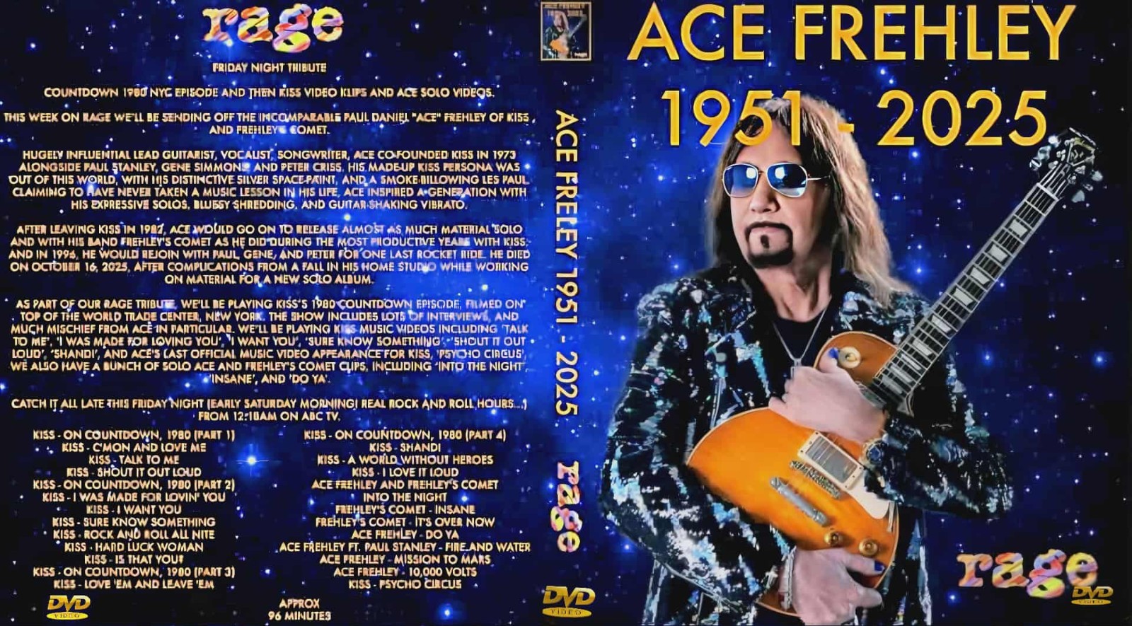 Ace Frehley Special 1951 - 2025  (Rip Spaceman)