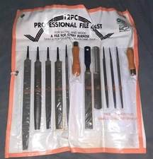 12 Piece Professional File Set For Metal & Wood Farm Automotive Factory Machine