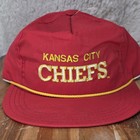 Vintage 80s 90s Kansas City Chiefs Rope Snapback Hat Red AJD NFL Cap Deadstock  — photo 1