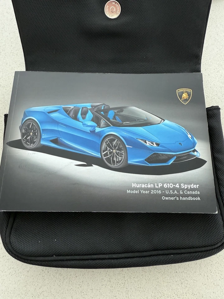 Lamborghini Huracan Spyder 2016 manual Foto 3 de 4