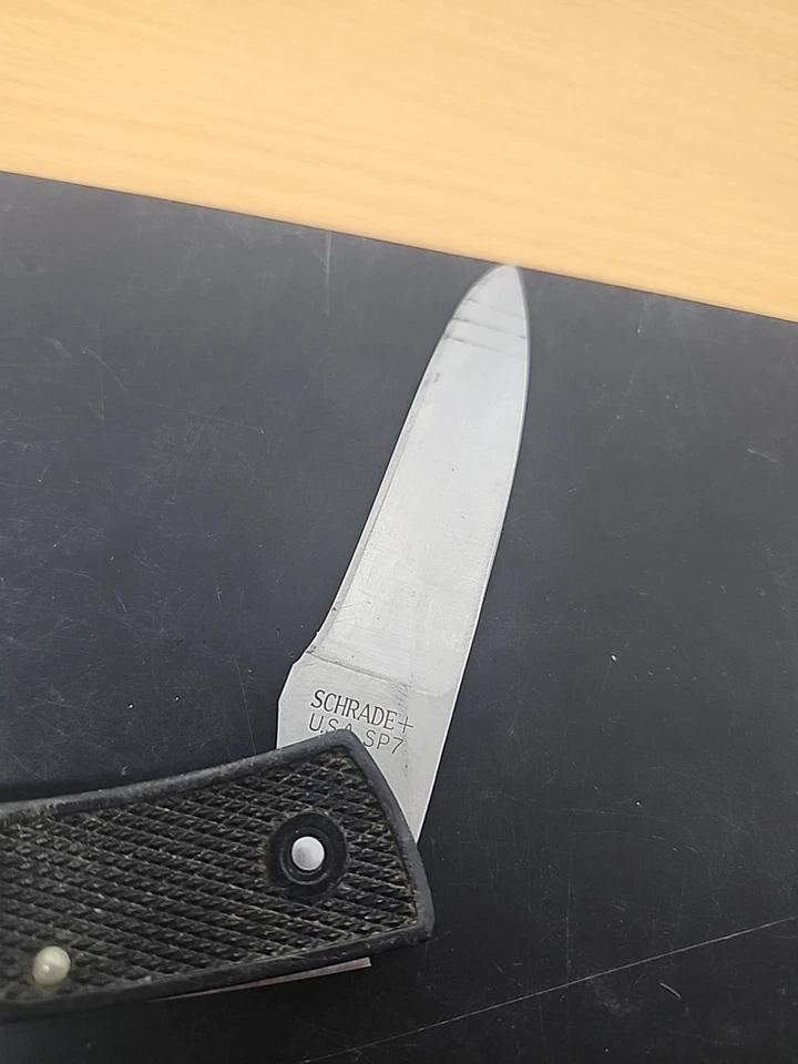 Schrade USA SP7 Locking Knife Black - Image 2 of 4