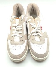 Zapatillas deportivas retro perforadas de gamuza blancas informales Levis para hombre
