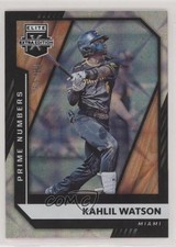 2021 Panini Elite Extra Edition Prime Numbers B 50/69 Kahlil Watson #16 4v9