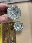 East Lake Glass Knob Brass Set Plates — photo 2