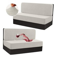 100 Waterproof RV Dinette Cushion Covers with Elastic Camper 2 Set Paleoak